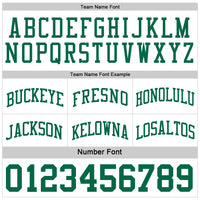 Custom Basketball Jersey - Reversible Kelly Green White Double Side Sublimation Set
