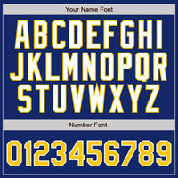 Custom Baseball Jersey - Royal Gold Pinstripe Gold-White Authentic