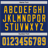 Custom Hockey Jersey - Royal Gold-White