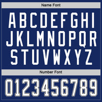 Custom Hockey Jersey - Royal White-Black