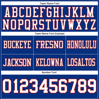 Custom Football Jersey - Royal White-Red Authentic