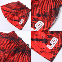 Custom Soccer Jersey - Red White-Black Sublimation Uniform