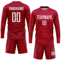 Custom Soccer Jersey - Red White Sublimation Uniform