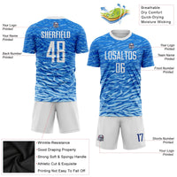 Custom Soccer Jersey - Royal White Sublimation Uniform