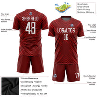 Custom Soccer Jersey - Red White Sublimation Uniform