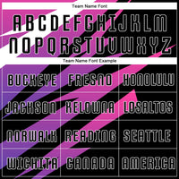 Custom Soccer Jersey - Pink Black-White Sublimation Uniform