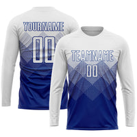Custom Soccer Jersey - Royal White Sublimation Uniform