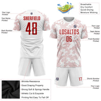 Custom Soccer Jersey - White Red Sublimation Uniform