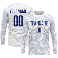 Custom Soccer Jersey - White Royal Sublimation Uniform