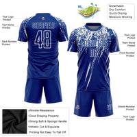 Custom Soccer Jersey - Royal White Sublimation Uniform