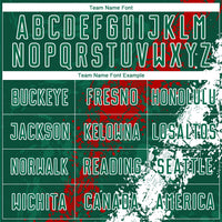 Custom Soccer Jersey - Green Red-White Sublimation Mexico Uniform
