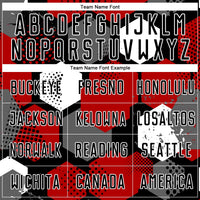 Custom Soccer Jersey - Red Black-White Sublimation Uniform
