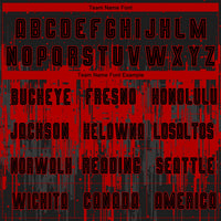 Custom Soccer Jersey - Red Black Sublimation Uniform