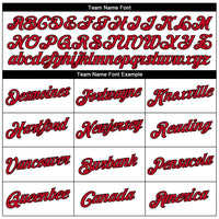 Custom Basketball Jersey - White Red-Black Authentic Throwback