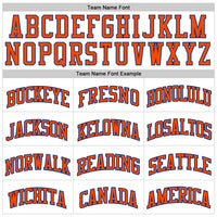 Custom Basketball Jersey - White Orange-Royal Authentic Throwback