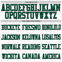 Custom Football Jersey - White Kelly Green-Black Mesh Authentic