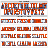 Custom Football Jersey - White Orange-Navy Mesh Authentic