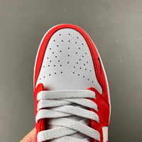 Low Top Sneakers, White Black Red Colorway, Lace Up Design, Casual Gift for Sneaker Fans