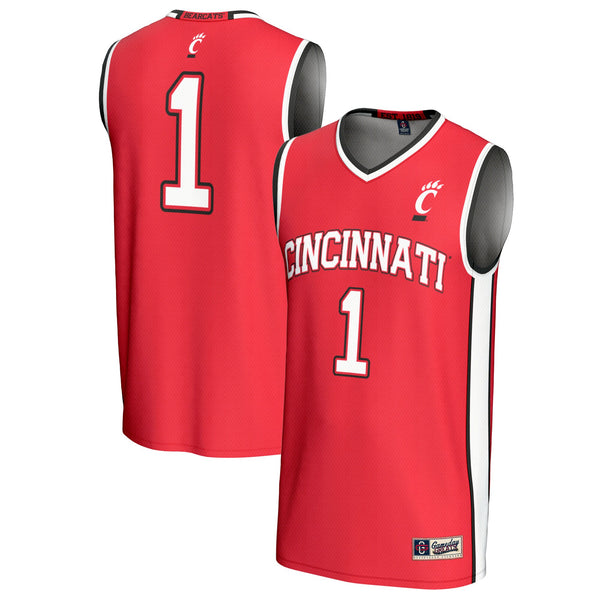 #1 Cincinnati Bearcats Lightweight Basketball Fashion Jersey - Red