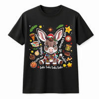 Adorable Christmas Donkey Graphic Tee, Mi Burrito Sabanero T-Shirt, Latino Holiday Shirt, Spanish Xmas Shirt, Family Holiday Present