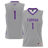 #1 Furman Paladins Lightweight Basketball Jersey - Gray