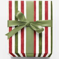 Red and Green Tartan Gift Wrap, Evergreen Plaidscape Wrapping Paper, Classic Plaid Christmas Paper Roll, Winter Holiday Gift Wrap Paper