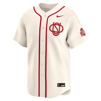 Cream Ohio State Buckeyes Alternate Limited Baseball Jersey