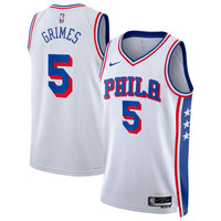 Philadelphia 76ers Association Edition Swingman Jersey - White - Quentin Grimes