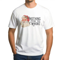 Vintage Rude Santa Graphic Tee, Humorous Sarcastic Santa Claus T-Shirt, Naughty Adult Humor Christmas Shirt, Ugly Xmas Party Present