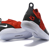 Low Top Sneakers, Red Black Colorway, Lace Up Design, Casual Gift for Sneaker Fans