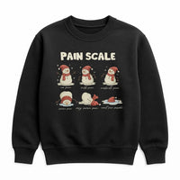Humorous Nurse Christmas Sweatshirt, Snowman Pain Scale Sweatshirt, Medical Holiday Crewneck, Hospital Worker Pullover, Adorable Xmas Sweatshirt