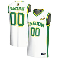 Oregon Ducks Lightweight Collegiate Basketball NIL Pick-A-Player Fashion Jersey - White