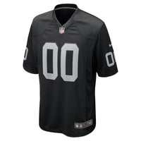 Las Vegas Raiders Black Custom Game Jersey