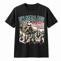 Santa Sleigh Mallard Shirt, Duck Hunting Christmas T-Shirt, Waterfowl Hunter Xmas Tee, Humorous Duck Hunting Shirt, Outdoorsman Holiday Present