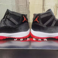 High Top Sneakers, Black Red Colorway, Lace Up Design, Casual Gift for Sneaker Fans