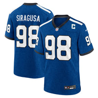 Indianapolis Colts Tony Siragusa Blue Retired Player Alternate Game Jersey
