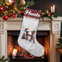 Custom Name Stocking, Personalized Buffalo Plaid Christmas Stocking, Monogram Holiday Stocking, Family Christmas Stocking, Festive Decor