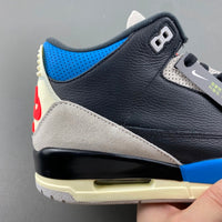 Low Top Sneakers, Blue Black Red Gray Colorway, Lace Up Design, Casual Gift for Sneaker Fans