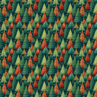 Comfy Forest Winter Gift Wrap, Rustic Woodland Christmas Wrapping Paper, Pine Tree Holiday Gift Wrap Roll, Nature Evergreen Wrapping Paper