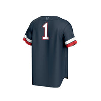 #1 Howard Bison Collegiate Baseball Fashion Jersey - Navy