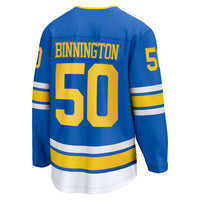 St. Louis Blues Jordan Binnington Blue Home Breakaway Player Jersey