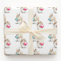 Woodland Animal Holiday Gift Wrap, Squirrel Christmas Wrapping Paper, Adorable Squirrel Wrapping Paper Roll, Festive Winter Wrapping Paper