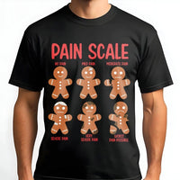 Humorous Christmas Nurse Shirt, Pain Scale Gingerbread Shirt, Medical Humor Gingerbread Graphic Shirt, Hospital RN Tee, Holiday Nurse Present