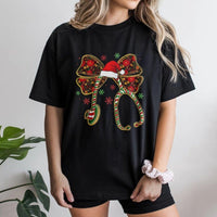 Festive Stethoscope Bow Shirt, Christmas Nurse T-Shirt, Adorable RN Holiday Graphic Tee, Nursing Student Christmas Shirt, Medical Worker Present