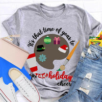 Tis the Season Festive Shirt, Holiday Cheer Christmas T-Shirt, Winter Holiday Graphic Tee, Adorable Christmas Vacation Unisex Present Shirt