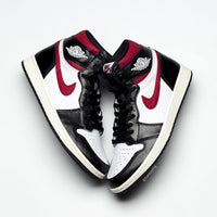 Sneakers, White Black Red Colorway, Lace Up Design, Casual Gift for Sneaker Fans