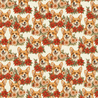 Festive Dog Holiday Gift Wrap, Corgi Christmas Wrapping Paper, Adorable Corgi Xmas Wrapping Paper, Dog Lover Holiday Gift Wrap, Puppy Gift Wrap
