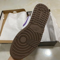 Low Top Sneakers, White Purple Brown Colorway, Lace Up Design, Casual Gift for Sneaker Fans