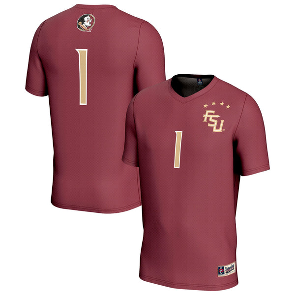 #1 Florida State Seminoles Lightweight Collegiate Soccer Fashion Jersey - Garnet