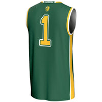 #1 NDSU Bison Lightweight Basketball Jersey - Green